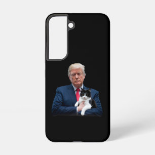 Coque Samsung Galaxy Trump 2024 Chat MAGA Drôle Trump Chat