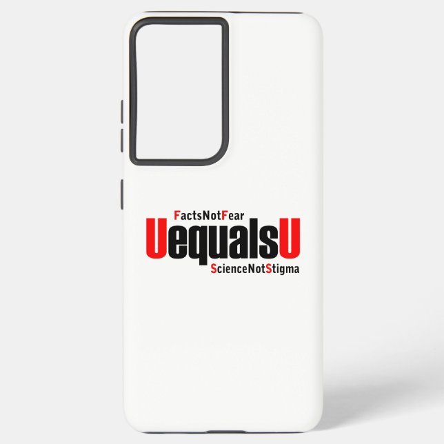 Coque Samsung Galaxy U = U - VIH indétectable - Science pas Stigmatisme (Verso)