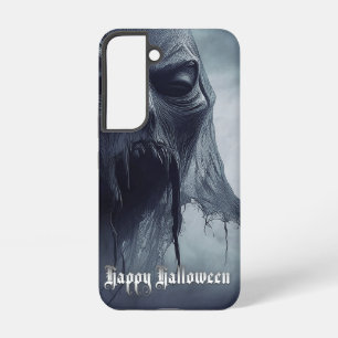 Coque Samsung Galaxy Un fantôme noir dans un paysage désarmé - Hallowee