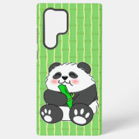 Un Panda Bébé Mignonne Mangeant Stalk Bambou