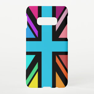 Coque Samsung Galaxy S10E Union Jack/Drapeau Multicolore+Noir