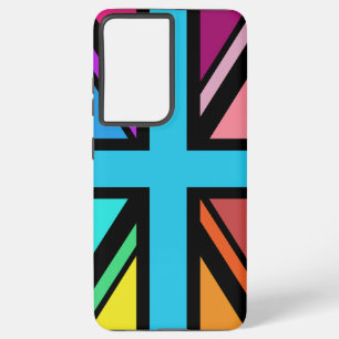 Coque Samsung Galaxy Union Jack/Drapeau Multicolore+Noir