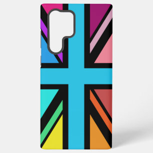 Coque Samsung Galaxy Union Jack/Drapeau Multicolore+Noir