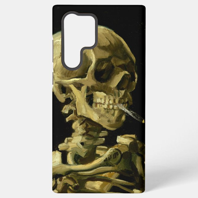 Coque Samsung Galaxy Van Gogh Fumer du squelette (Verso)