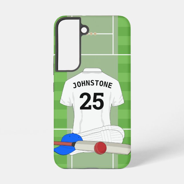Coque Samsung Galaxy Ventilateur/joueur du club de cricket (Verso)