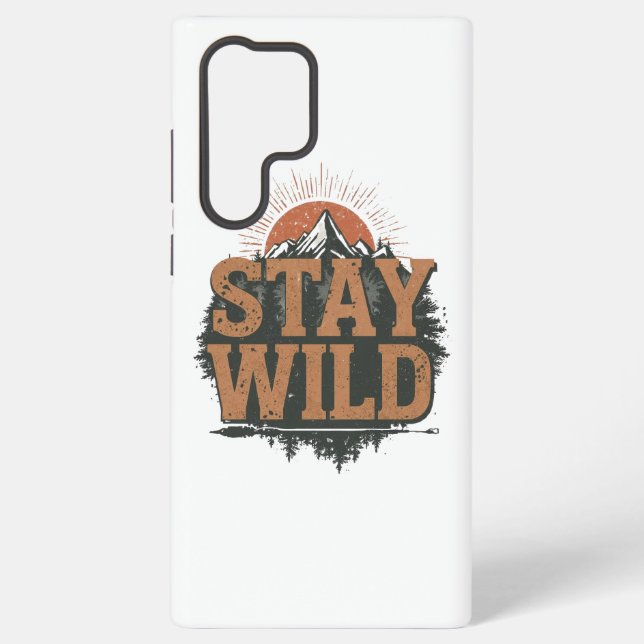 Coque Samsung Galaxy Vintage Outdoor Nature Quote (Verso)