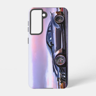 Coque Samsung Galaxy voiture de sport à l'horizon galaxy s21 case maté 