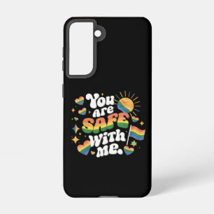 Coque Samsung Galaxy Vous êtes en sécurité avec moi LGBT Rainbow Gay