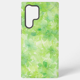 Coque Samsung Galaxy Watercolor Greenery and Flowers Phone Case