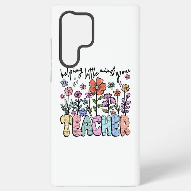 Coque Samsung Galaxy Whimsical Floral Garden Teacher (Verso)