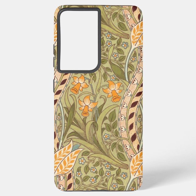 Coque Samsung Galaxy William Morris Daffodil Garden Flower Classic Bota (Verso)