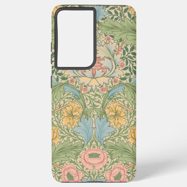 Coque Samsung Galaxy William Morris Myrtle Fleur Floral Botanique (Verso)