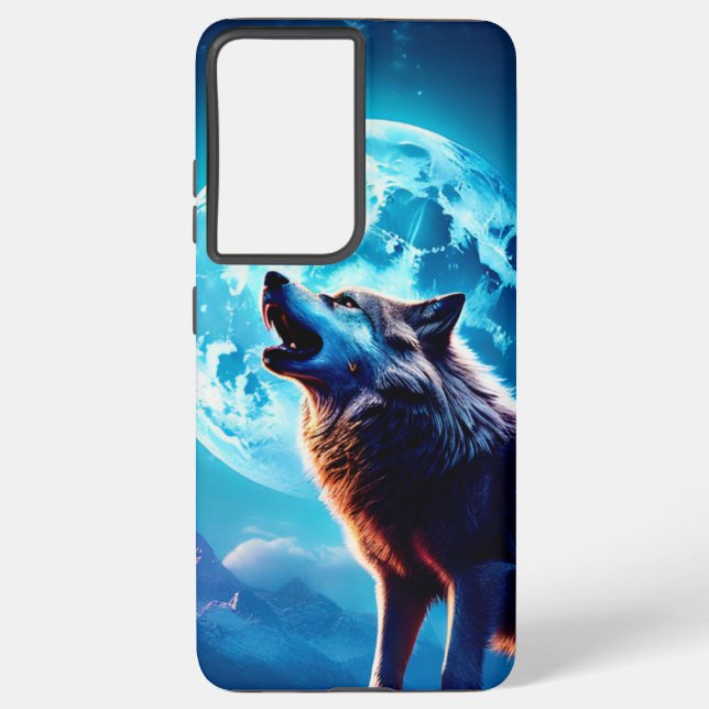 COQUE SAMSUNG GALAXY WOLF MOON IPHONE CASE GALAXY PLUS (Verso)