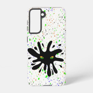 Coque Samsung Galaxy Yeux de chat en train d'ouvrir un trou noir
