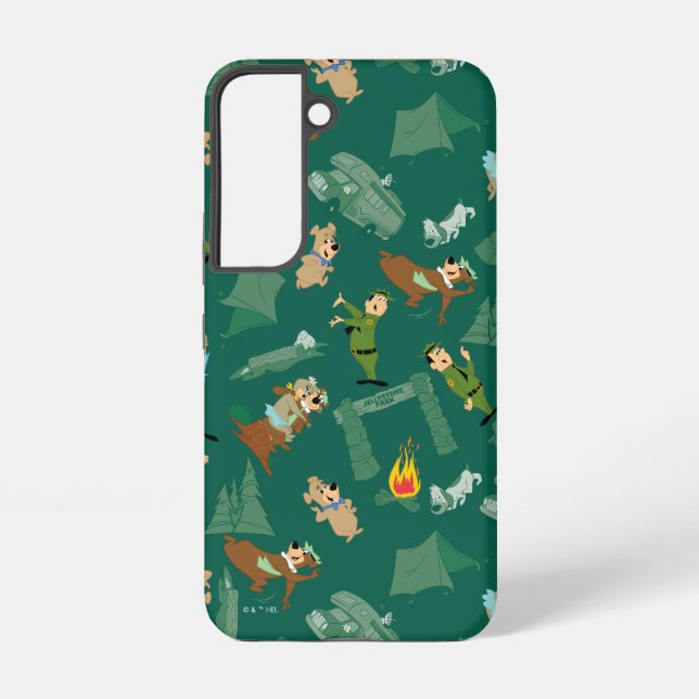 Coque Samsung Galaxy Yogi Bear et les amis Jellystone Park Camp Motif (Verso)
