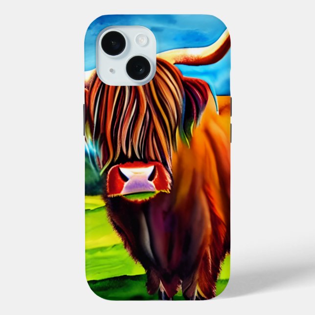 Coque smartphone Highland Cow (Verso)