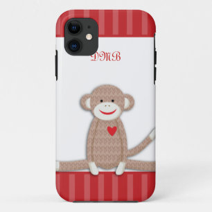 Coque Sock Monkey Monogramme iPhone 5