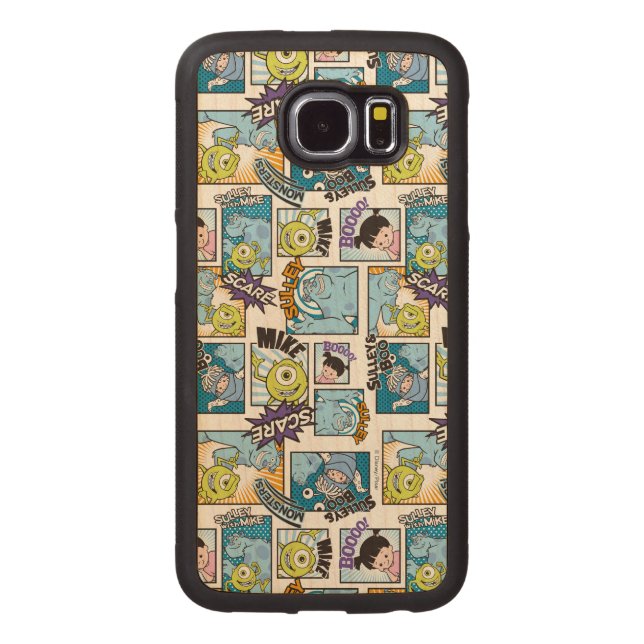 Coque Téléphonique En Bois Monsters, Inc. | Motif de bande dessinée Mania (Dos)