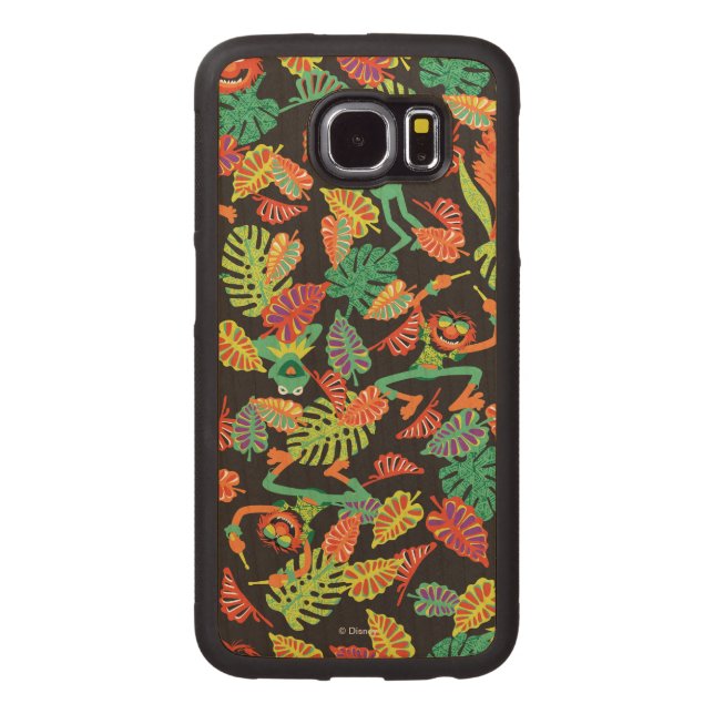 Coque Téléphonique En Bois Muppets | Kermite tropical et Motif animal (Dos)