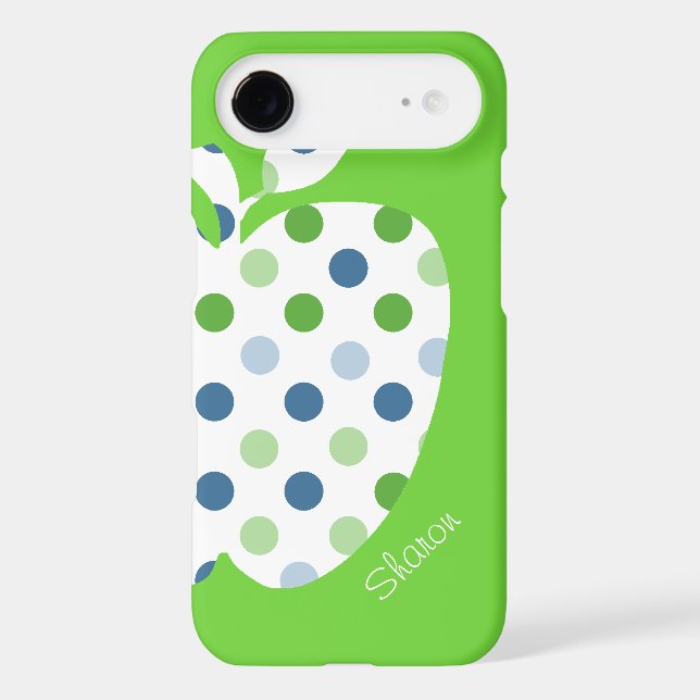 Coque Tough iPhone 6 Polka Dot Apple Enseignant's iPhone 6 coque (Verso)
