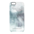 Effacer nom monogramme aquarelle hipster bleu naut