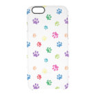 Empreintes de pattes peints en arc-en-ciel