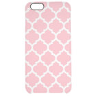 Pink White Moroccan Quatrefoil
