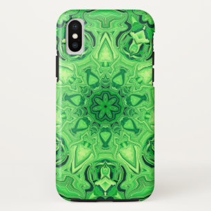 Coque vert Mandala iPhone X