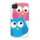 Hiboux mignons dans le coque iphone d'amour
