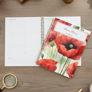 Coquelicots rouges à l'aquarelle moderne