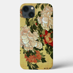 Coques Pour iPhone 北 斎 Hokusai Peonies & Papillons