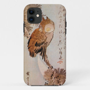 Coques Pour iPhone 月夜のみみずく, hibou de clair de lune de 広重, Hiroshige,