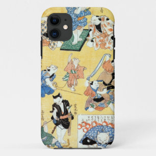 Etui iPhone Case-Mate 流 行 猫 の 狂 言 づ de , Acteurs  du Chat, Kuniyoshi, Uk