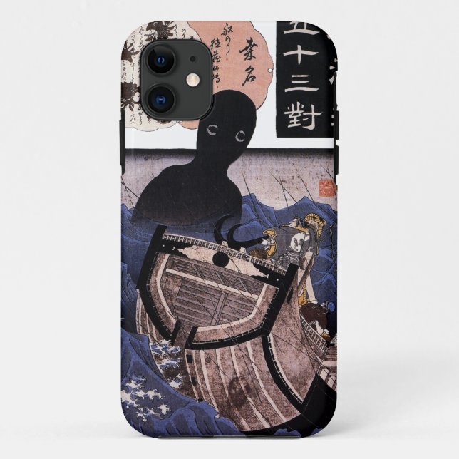 Coques Case-Mate iPhone 海坊主, monstre de mer japonais de 国芳, Kuniyoshi, (Dos)