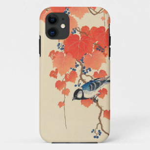 Etui iPhone Case-Mate 赤い蔦に鳥, oiseau de 古邨 sur le lierre rouge, Koson,