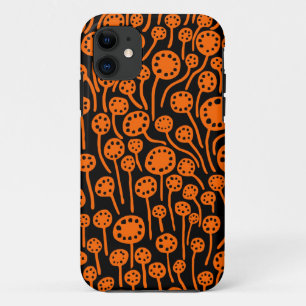 Coque iPhone 11 090512 Orange sur noir