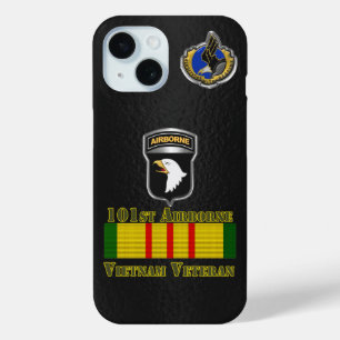 Coque Pour iPhone 15 101e division aéroportée Viêt Nam Vétéran