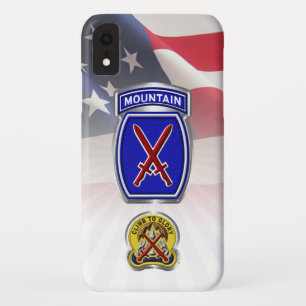 Case-Mate iPhone Case 10e division de montagne "Montez vers la gloire"