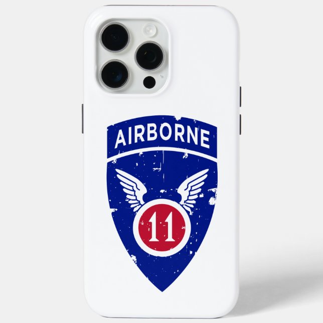 Coques Case-Mate iPhone 11e division aéroportée "Arctic Angels" Grunge (Verso)
