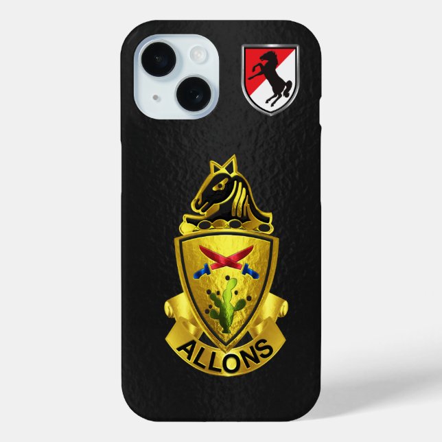 Coques Case-Mate iPhone 11e régiment de cavalerie blindée (Verso)