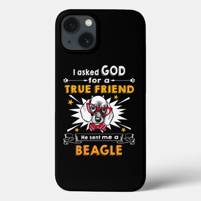 Coques Case-Mate iPhone 18 Demandé Dieu Véritable Ami Un Beagle (Verso)