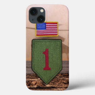 Case-Mate iPhone Case 1ère infanterie grand rouge 1 vétérans vétérans vé
