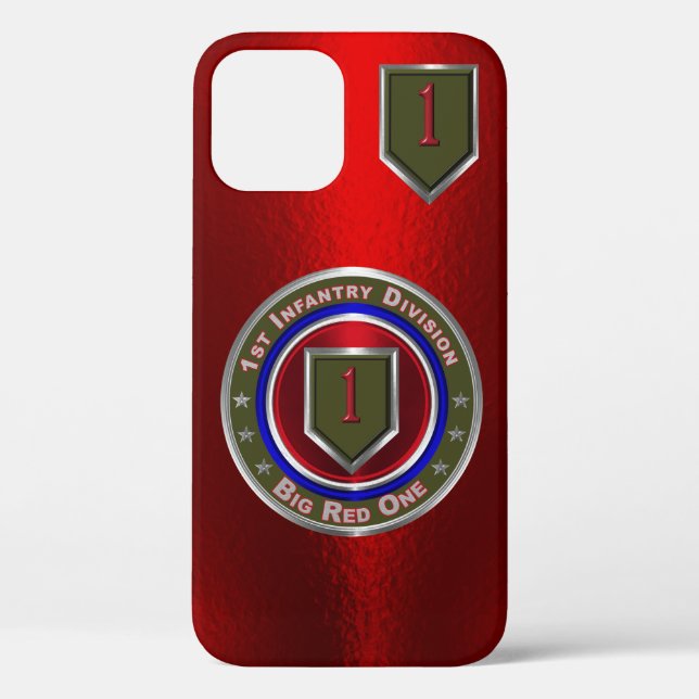 Coques Case-Mate iPhone 1re division d'infanterie "Big Red One" Customisée (Verso)