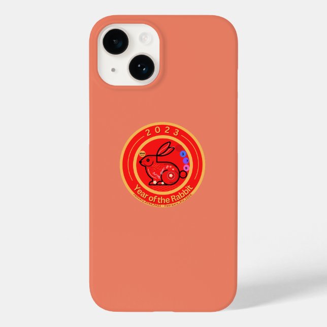 Coques Case-Mate iPhone 2023 Année De Design De Lapin (Verso)