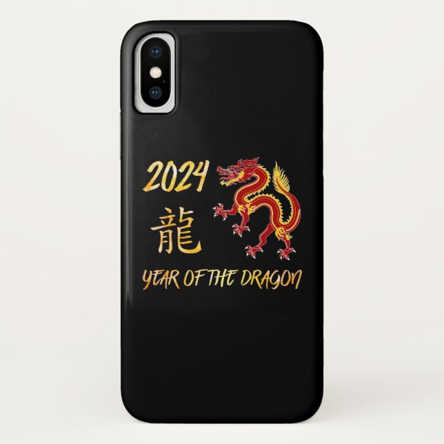 Coques Case-Mate iPhone 2024 Année Du Dragon (Dos)