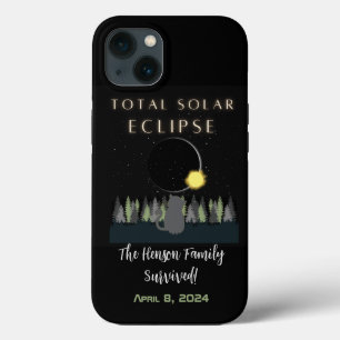 Case-Mate iPhone Case 2024 Total Solaire Eclipse Survivor Nom personnali