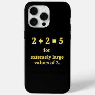 Coque iPhone 15 Pro Max 2 + 2 = 5  Blague de maths drôle