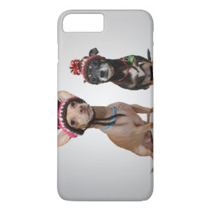 Case-Mate iPhone Case 2 chiens avec les casquettes drôles