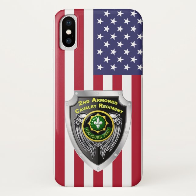 Coques Case-Mate iPhone 2e régiment de cavalerie blindé (Dos)
