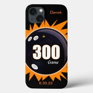 Case-Mate iPhone Case 300 Game Orange & Black avec le nom et la date
